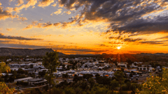 Setting Sun over Alice Springs 