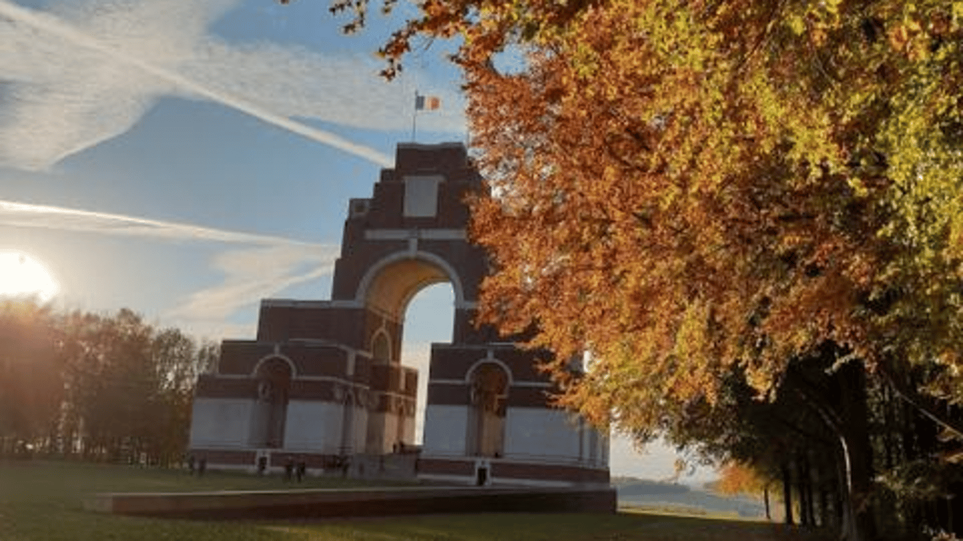 Autumn at Thiepval Memorial