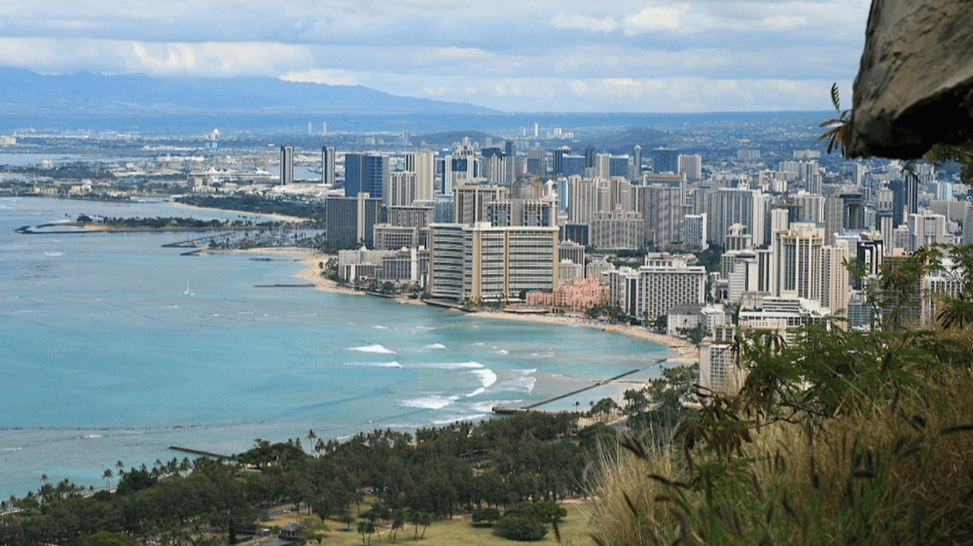 view from Diamond Head 
