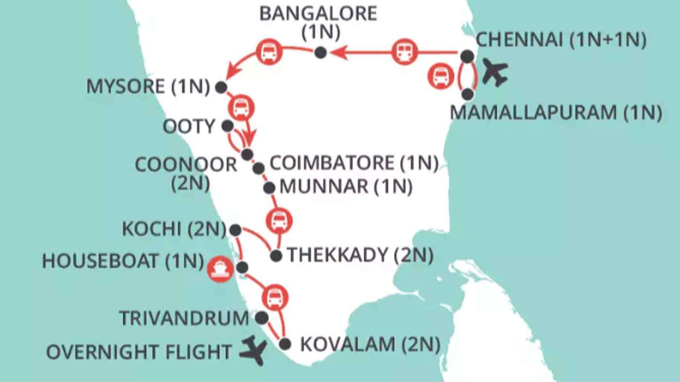 Your tour at a glance