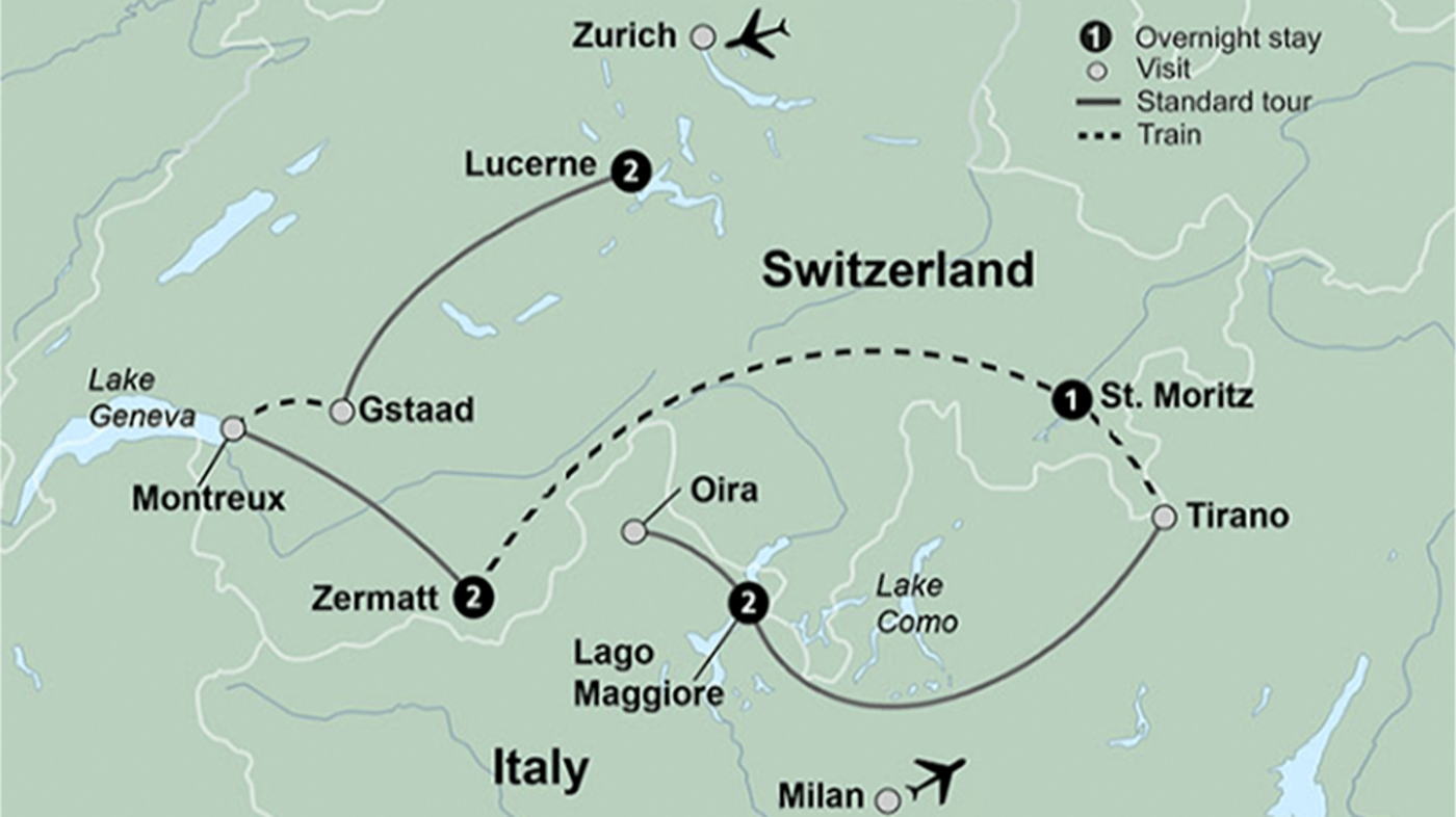 The tour at a glance 