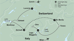 The tour at a glance 