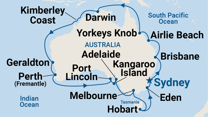 Circle Australia THIS MARCH on one incredible cruise! (Sydney roundtrip, Mar 2023)