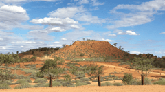 Jump up country around Lark Quarry Conservation Park 