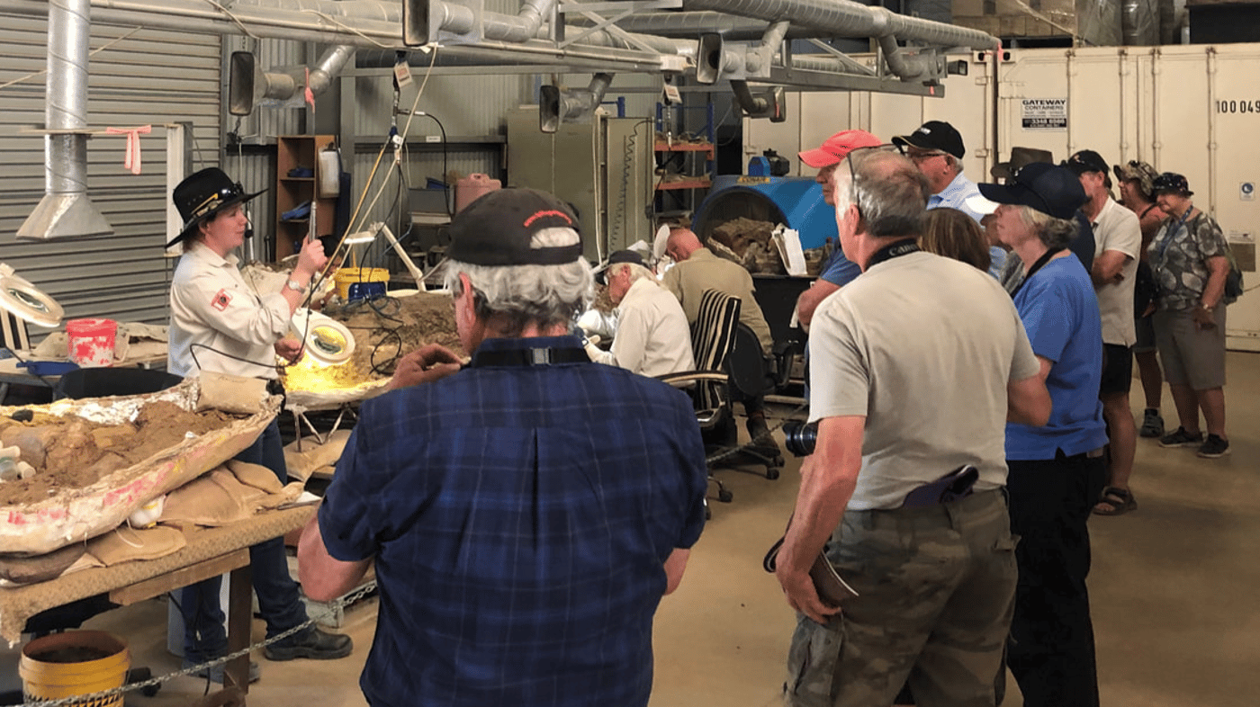 Laboratory Tour at Australian Age of Dinosaurs