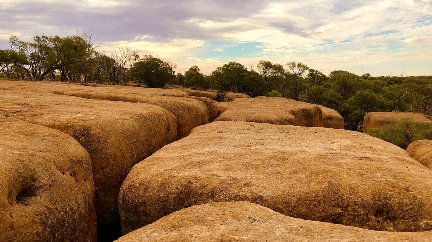View from above of the Rangeland Rifts