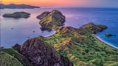 Enjoy the craggy mountains, deep canyons, savannas and monsoon rainforests in Komodo, Indonesia