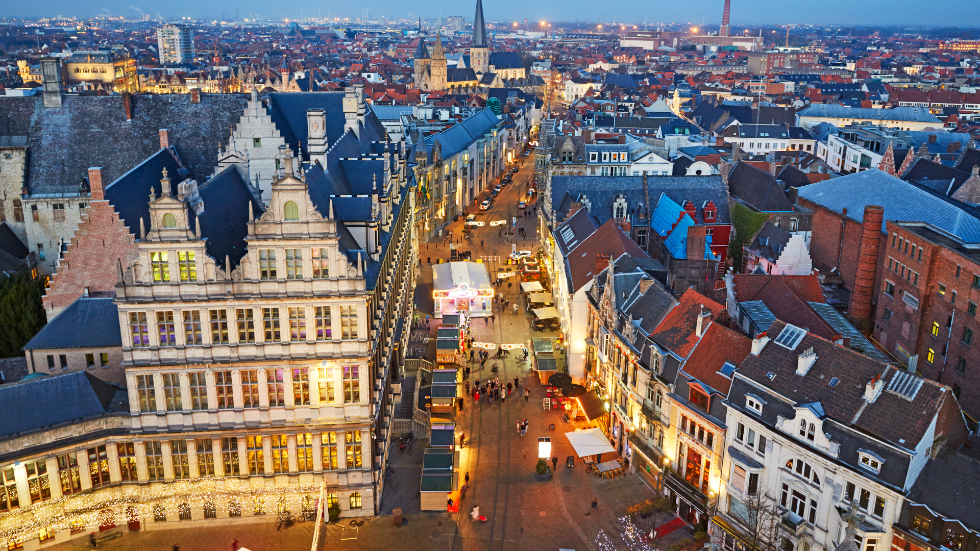 Belgium Christmas markets cruise  - Ghent at Night 