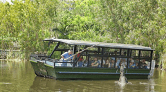 Enjoy a 20 minute boat cruise whilst at Hartley's Crocodile Adventures