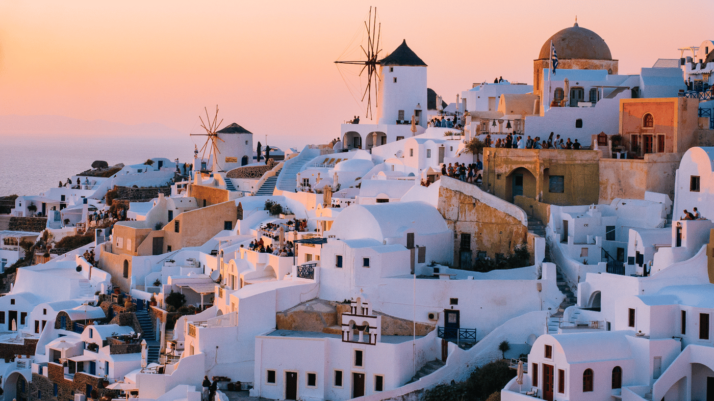 Take in the breathtaking views of Santorini, Greece