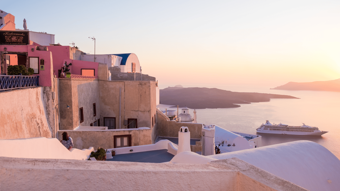 Take a look at the breathtaking views of Santorini, Greece
