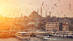 Indulge your eyes and senses in the magnificent city, Istanbul. Visit one of the many museums or stroll through the spice market and the famous Grand Bazaar.