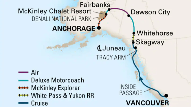 great rail journeys alaska cruise