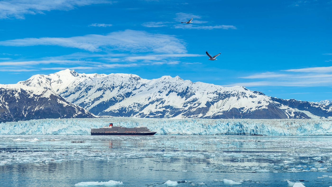 Hubbard Glacier - Witness the grace and brilliance of glacial formations and towering icebergs in action as you sail by a highlight of Alaska’s many coastal wonders.