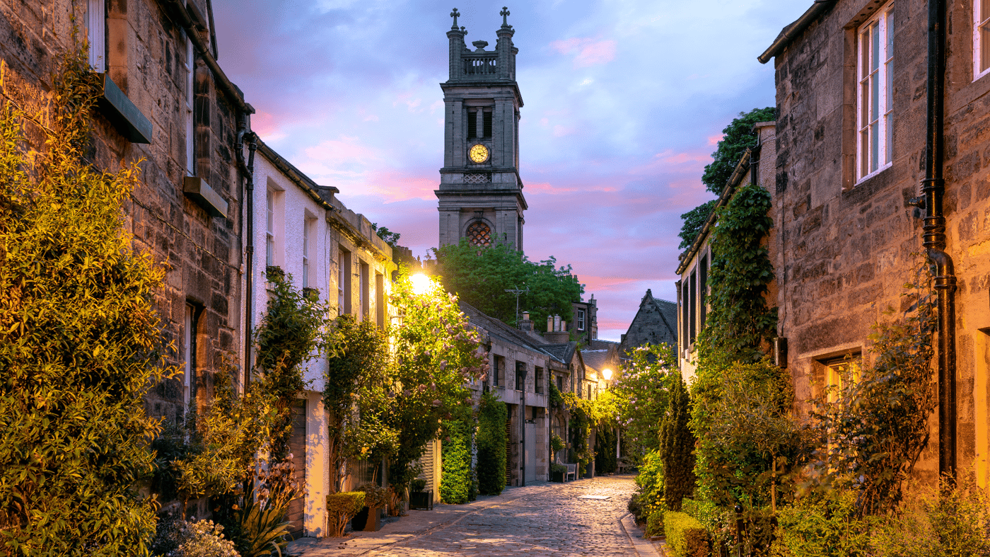 Circus Lane, Edinburg, Scotland 