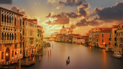 Take a private water taxi along the Grand Canal to make an elegant arrival at your luxurious hotel, which sits right by the water’s edge. Soak up the romance of this enchanting city as you experience a relaxing journey on the water.
