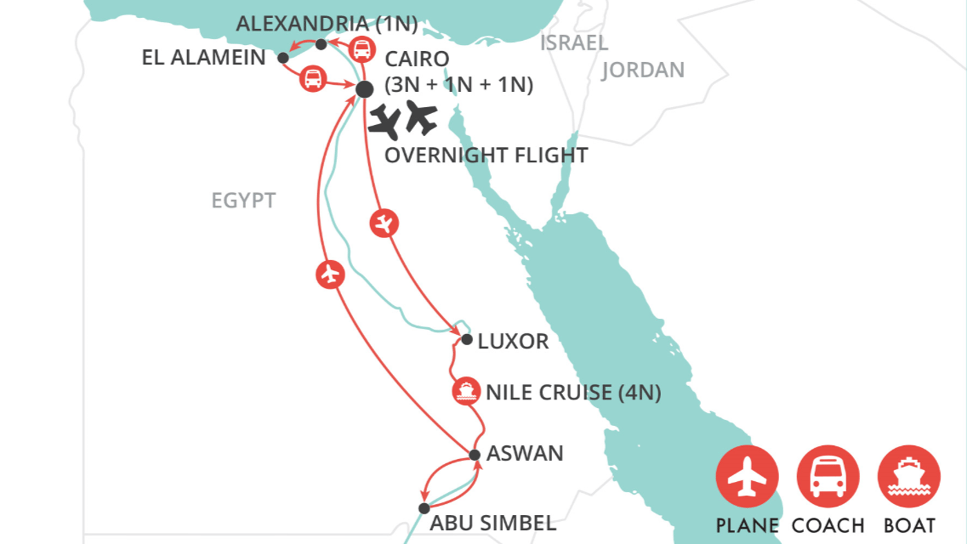 Your itinerary at a glance