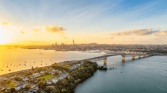 Sunrise over Auckland 