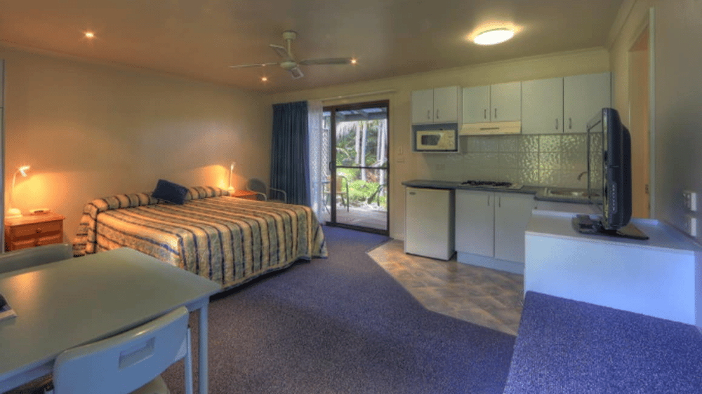 All apartments have modern kitchen facilities featuring gas cook top and microwave, TV and DVD.