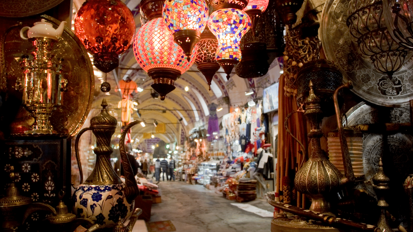 Bazaar iin Istanbul, Turkey
