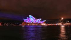 VIVID Sydney  - light spectacular on the Harbour 