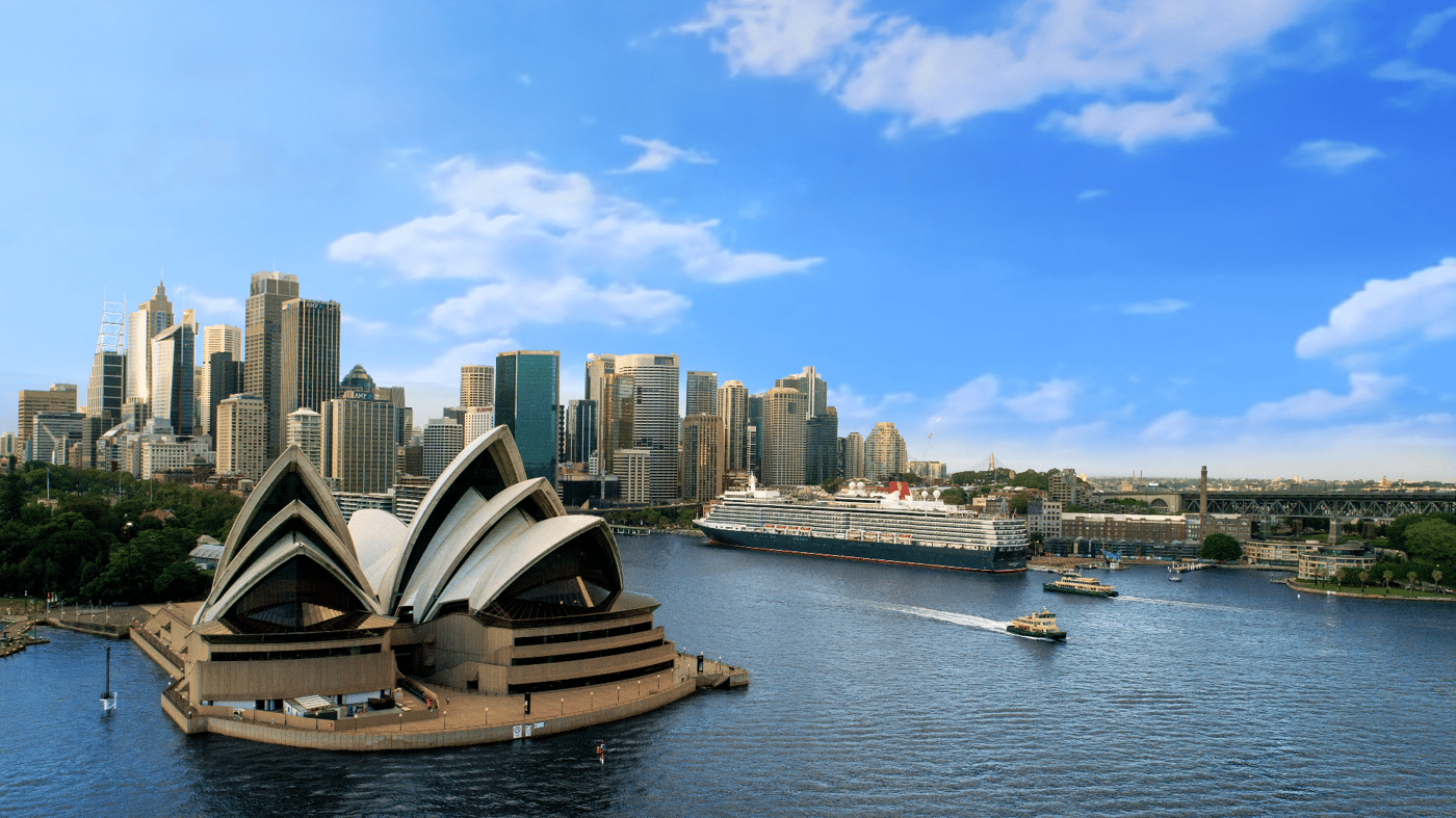 Your cruise departs from Sydney