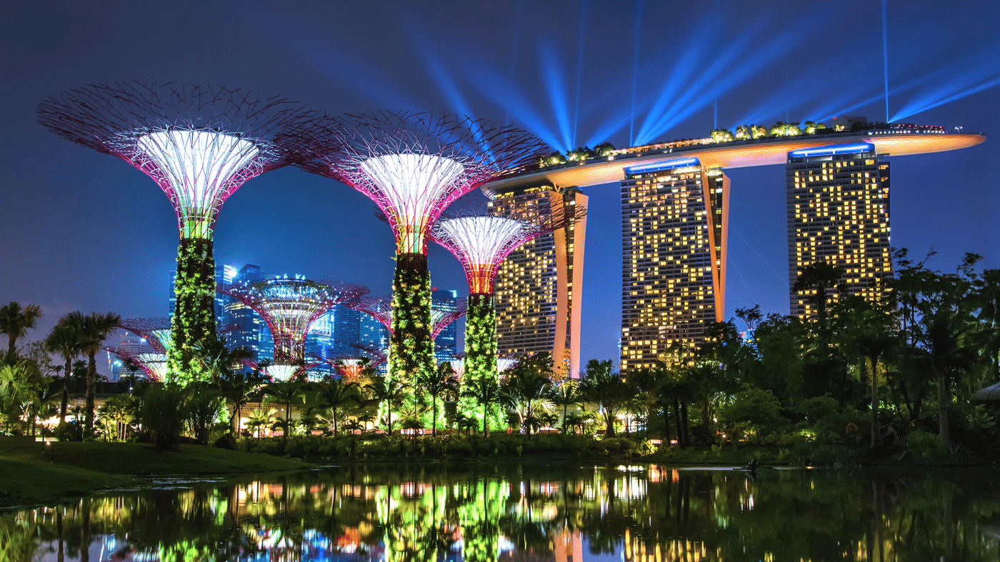 Your cruise disembarks in Singapore