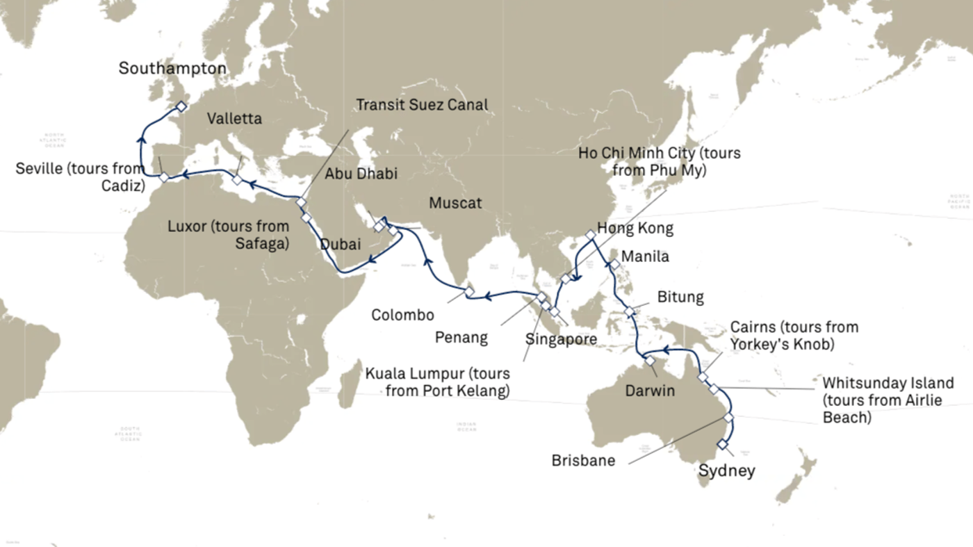 Your cruise at a glance