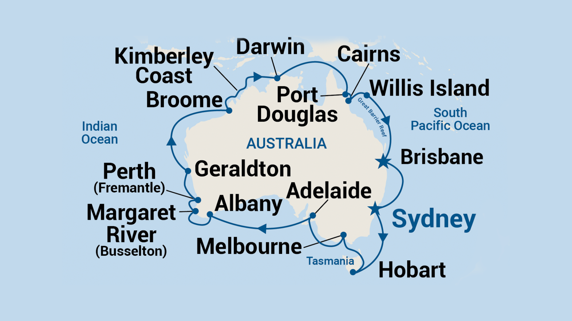 Round Australia Cruise from Sydney (Mar 2025) - Travel at 60