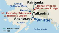 Land touring itinerary 