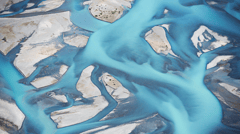 Picturesque River beds, Canterbury Plains, Christchurch