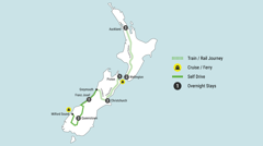 Your New Zealand journey at a glance