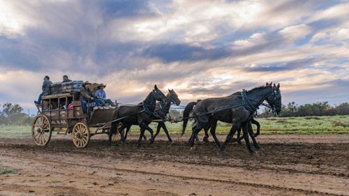 Travelling back in time with a stagecoach experience 