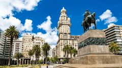 Artigas Mausoleum and Salvo Palace in Montevideo, Uruguay