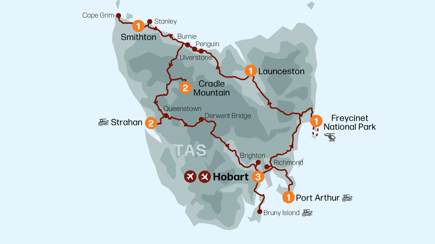 Your tour at a glance