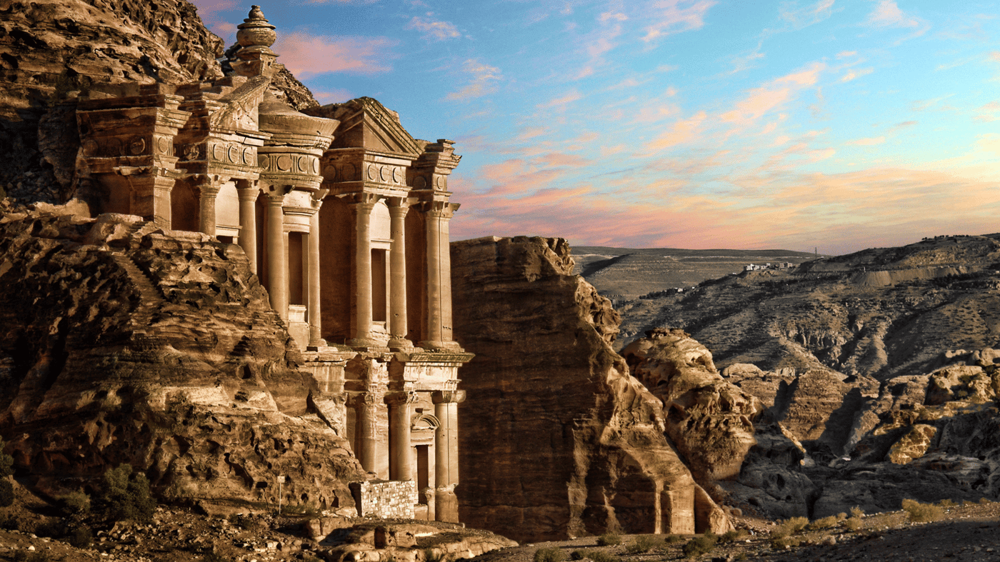 Petra appears as if it emerged straight from the rock bed