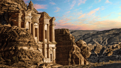 Petra appears as if it emerged straight from the rock bed
