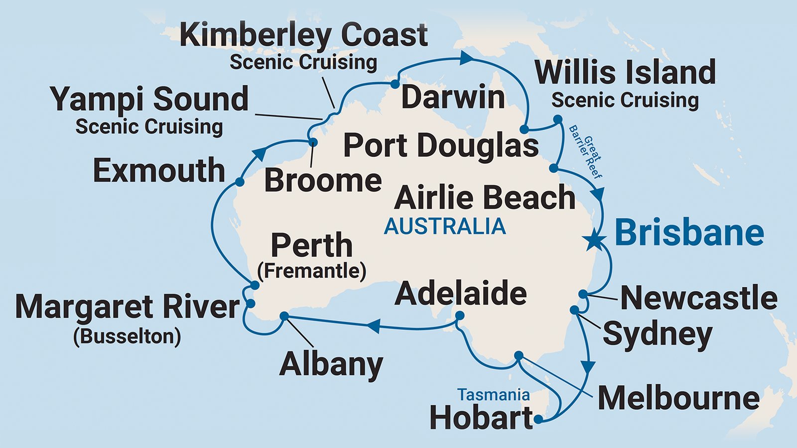 Round Australia Cruise from Brisbane (Mar 2026) Travel at 60