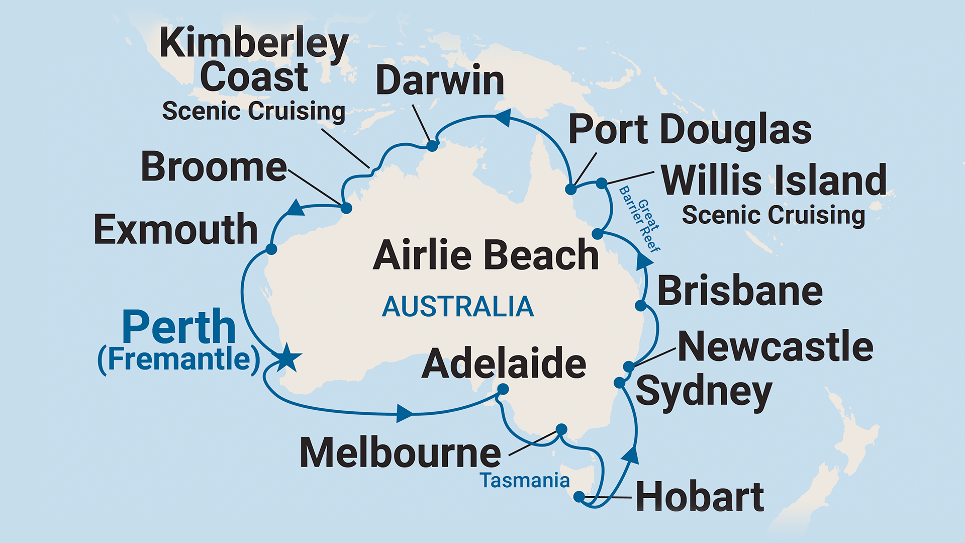 Round Australia Cruise from Fremantle (Nov 2025) - Travel at 60