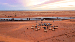 Join your fellow travellers for canapes in the desert