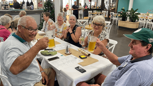 A Travel at 60 host with travellers on a Social Getaway
