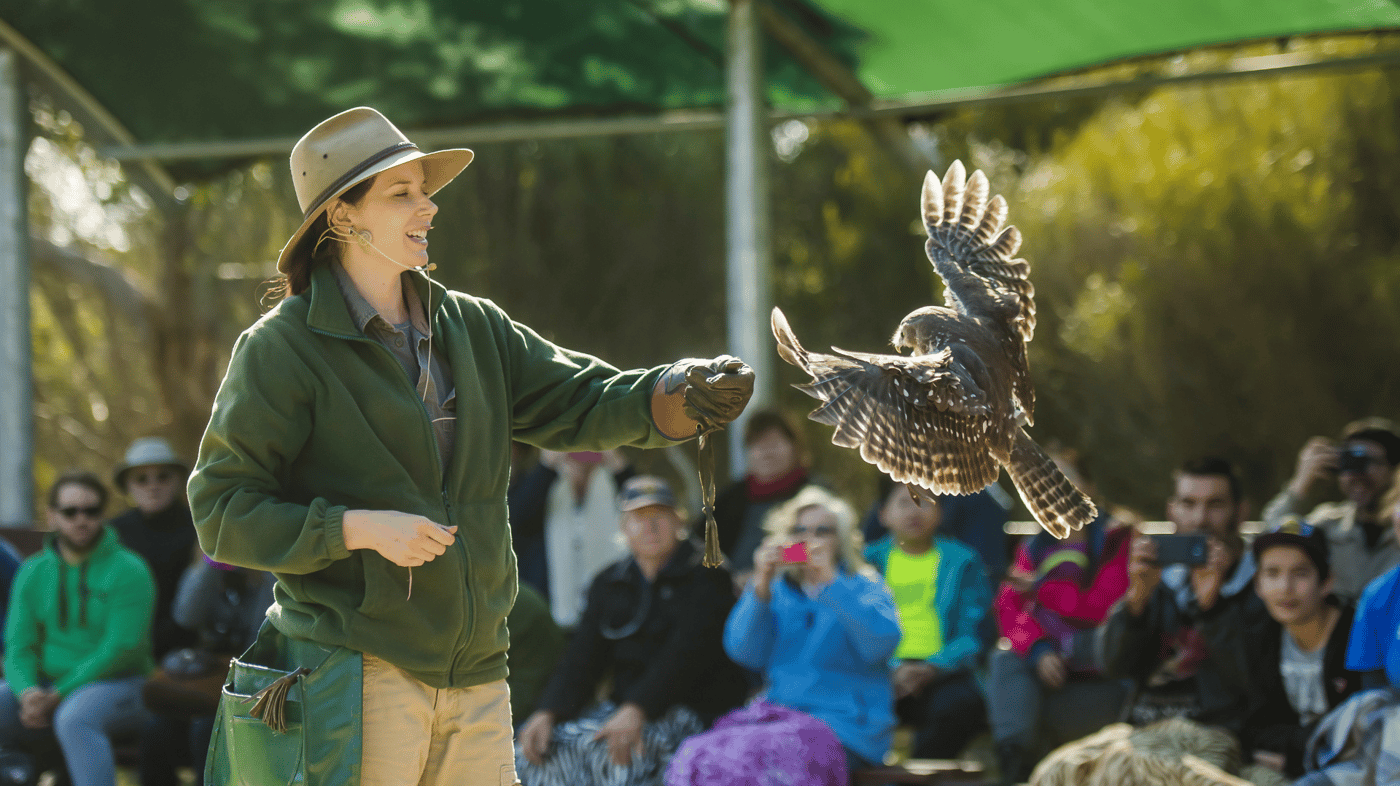See the BIrds of Prey at Raptor Domain