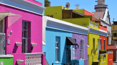 Colourful streets of Cape Town, South Africa