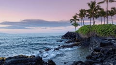 Shoreline on Kona Coast Hawaii 
