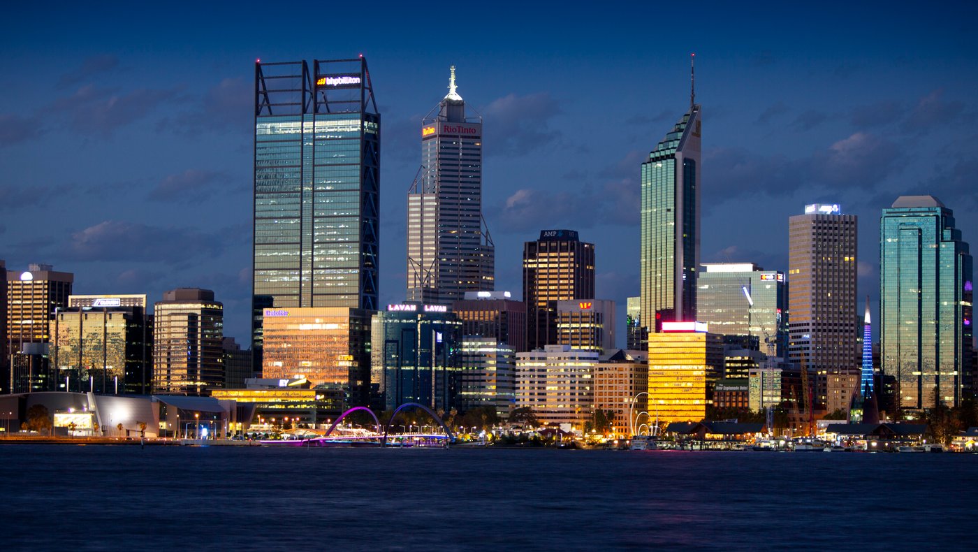 Perth on twilight cruise 