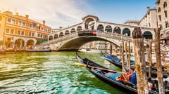 Italy - Canal Grande Rialto Bridge - Venice