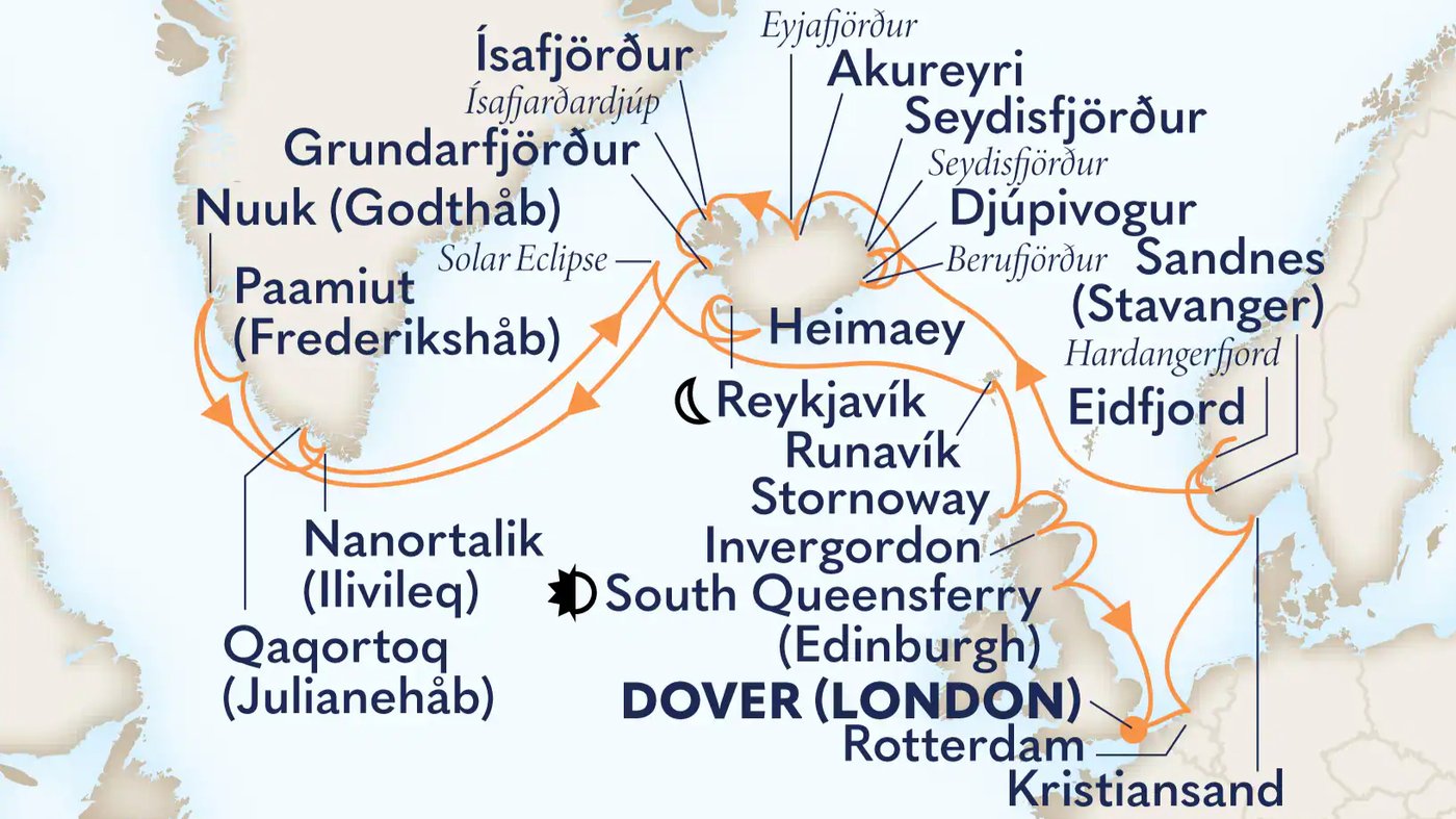 Your voyage at a glance
