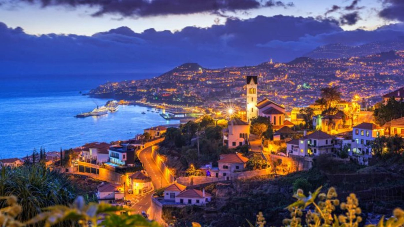 Night View Funchal on Madeira 