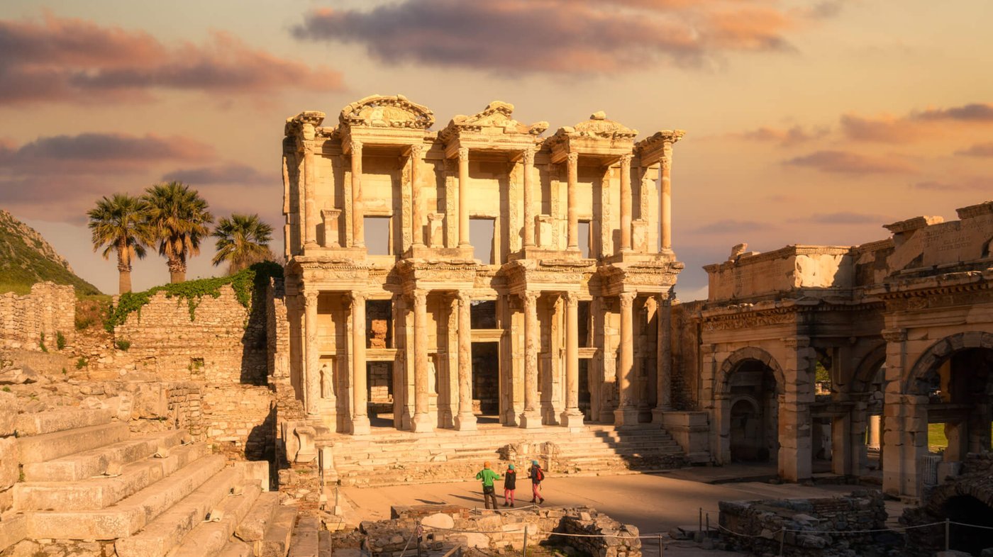 Ephesus - Turkey Library of Celsus at sunrise 