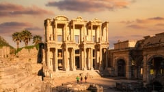 Ephesus, Turkey - Library  of Celsus at sunrise 